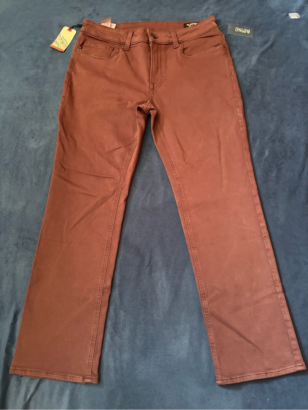 Buffalo David Bitton Burgundy Men’s Straight Leg Pants